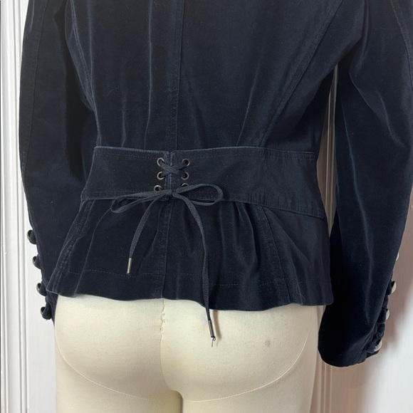 Elegant Black Velvet Women's Jacket - Picture 4 of 10